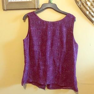 Charter club silk top with matching skirt